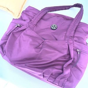 Used LuluLemon gym bag, purple